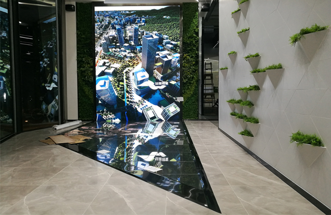 普洱三溪科创小镇 L 型 LED 综合展示项目